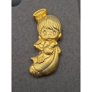 Precious Moments Angel Gold Tone Lapel Pin